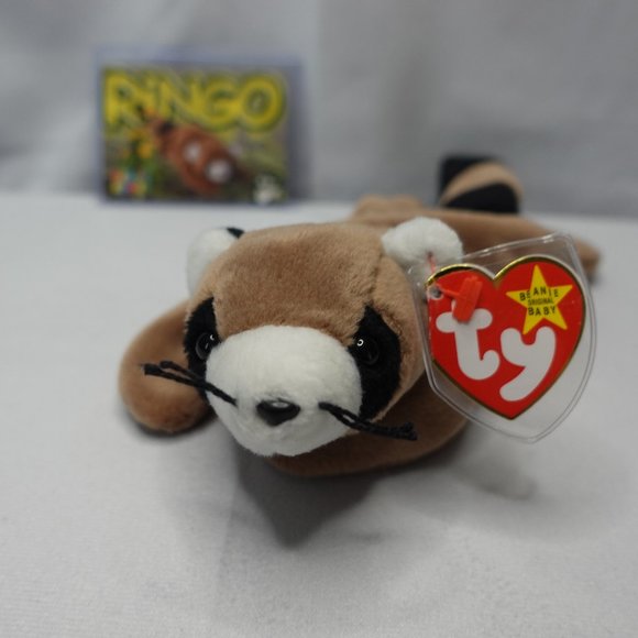 Ty Toys Vintage Ty Beanie Babies Ringo Raccoon Style 44 Poshmark